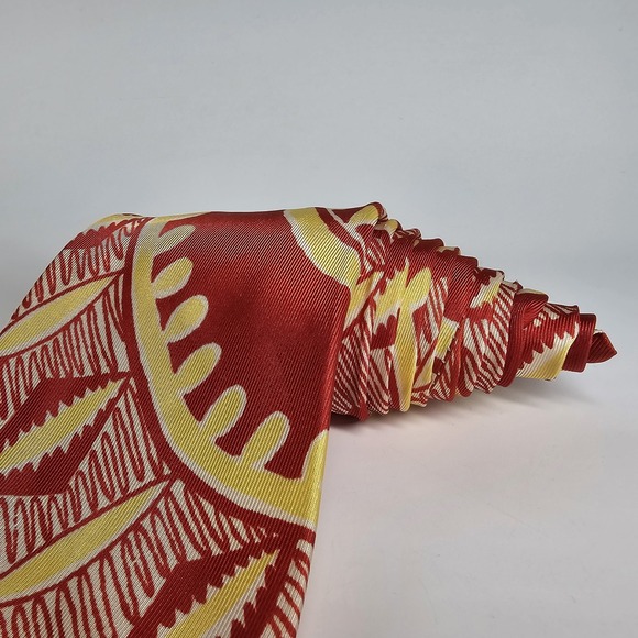 Vtg 40s 50s Pilgrim Rayon Neck Tie Art Deco Wide Tie Atomic Rockabilly MCM Art - Picture 2 of 6